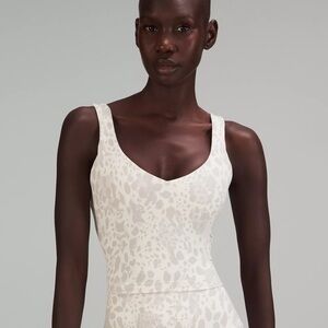 Lululemon Align Cropped Tank Size 10 in Camo Antique Multi White